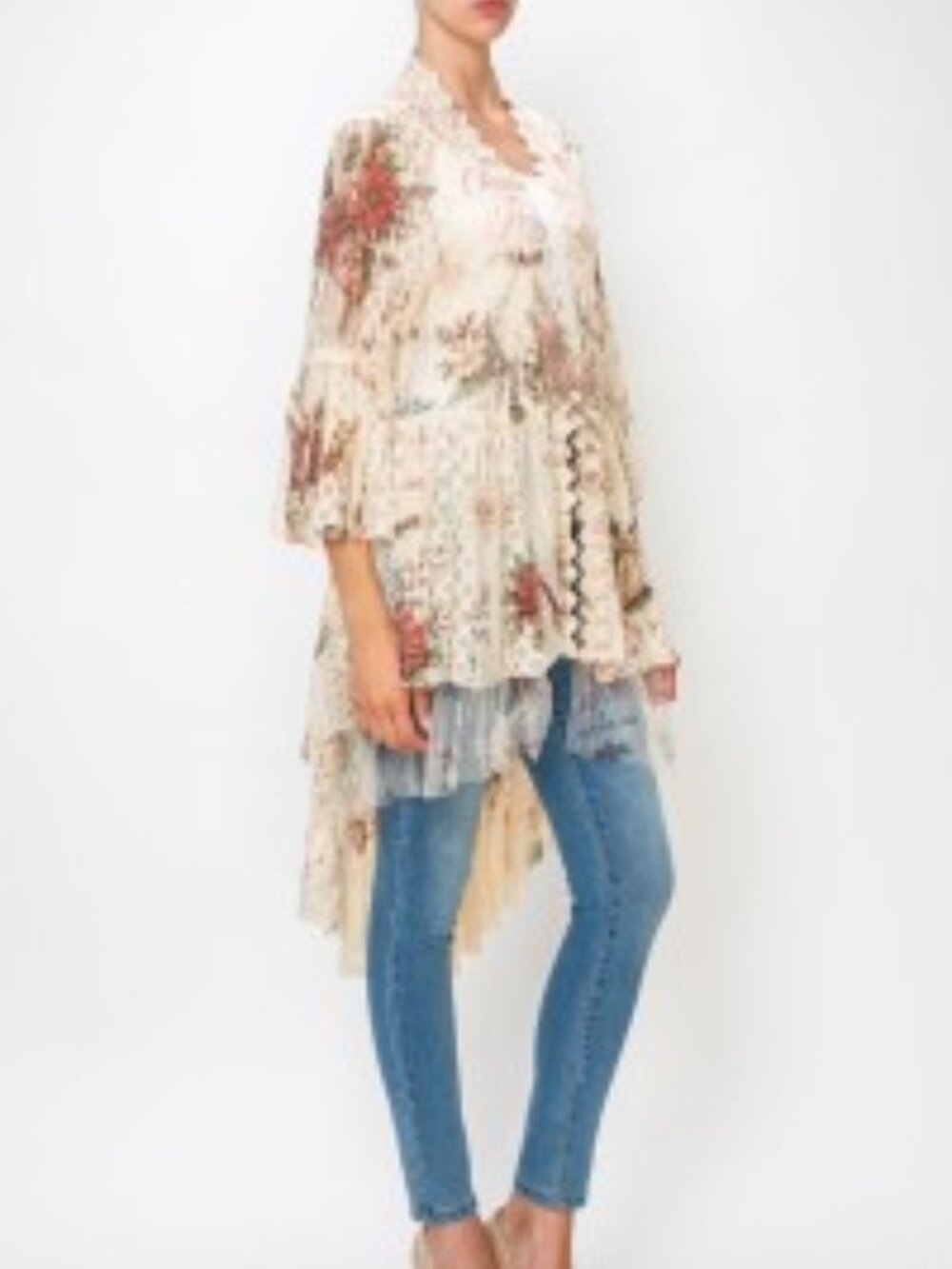 new ORIGAMI duster lace cardigan JOYFUL CHRISTMAS HOLIDAY bohemian KIMONO SM-4XL
